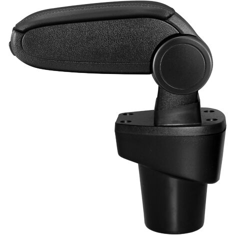 Accoudoir Central Similicuir Noir Couture Rouge – Compatible Citroën C1 II Et Peugeot 108 (2014-2018) – Avec Compartiment Rangement – Montage Facile - 11