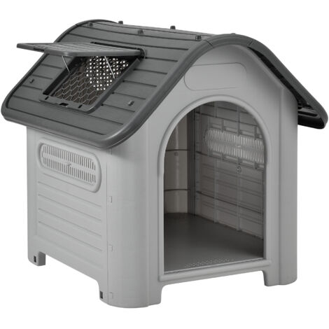 Niche pour chien Bello 87 x 72 x 75 cm blanc gris [en.casa] (1/5)