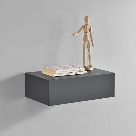 Étagère murale 46 x 30 x 15 cm gris foncé [en.casa]