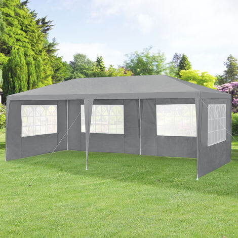 Pavillon de Jardin Wedau Gris Foncé 600 x 300 x 255 cm [casa.pro] (1/5)