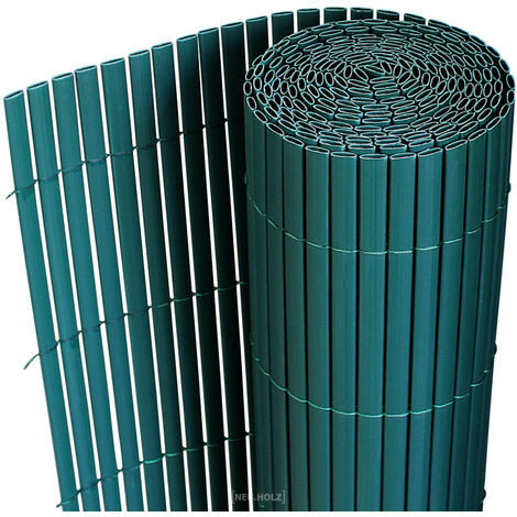 Brise-vue en PVC vert 150 x 300 cm – Résistant aux intempéries – Montage facile sans outils – Pour balcon et terrasse – [Neu.Haus] (1/4)