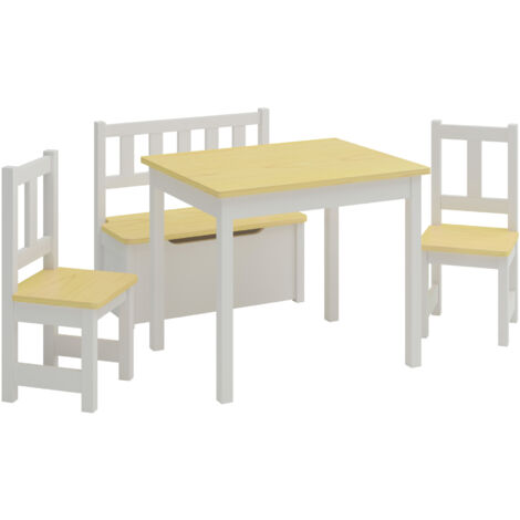 Table Et 2 Chaises Enfants Design Nuage - Bois De Pin Et MDF, Hauteur Adaptée, Couleur Vert Menthe - 3