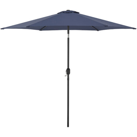 Parasol Altino hexagonal polyester 270 x 235 bleu marine [casa.pro] (1/5)