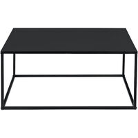 Table Basse Carrée Lebus 38 x 85 x 85 cm Noir Mat [en.casa]