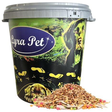 10 kg Lyra Pet® Streufutter in 30 L Tonne
