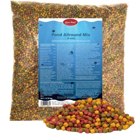 10 Liter (3,7 kg) Lyra Pond® Pond Allround Koi Mix Fischfutter Teichfutter