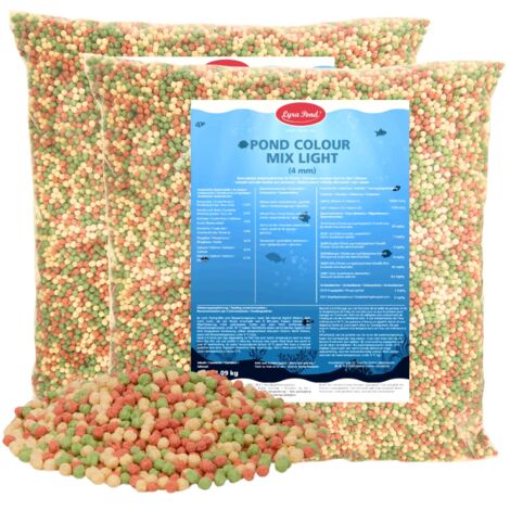 2 x 10 Liter (2,18 kg) Lyra Pond® Pond Colour Mix Light Fischfutter Teichfutter