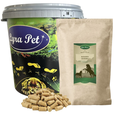 5 kg Lyra Horse® Bananen Leckerli in 30 L Tonne (1/5)