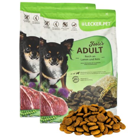 8 kg Lecker.Pet® Josie's Adult Lamm & Reis Hundefutter Trockenfutter Vollnahrung (1/5)
