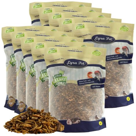 10 kg Lyra Pet® Protein Boost Insekten Mix - mit Mehlwürmern, Shrimps & Grashüpfern