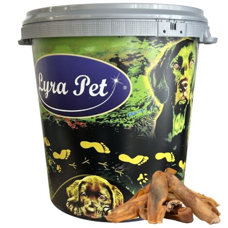 5 kg Lyra Pet® Rinderkopfhaut goldbraun, dunkel in 30 L Tonne