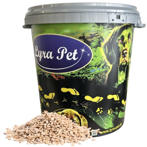 10 kg Lyra Pet® Sonnenblumenkerne geschält Neue Ernte in 30 L Tonne