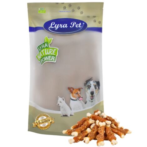 1 kg Lyra Pet® Calciumknochen mit Hühnerbruststreifen