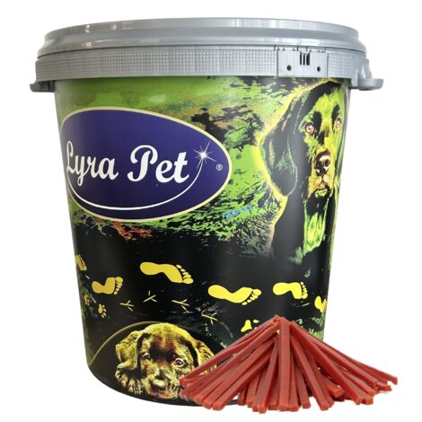 5 kg Lyra Pet® Entenbruststreifen in 30 L Tonne