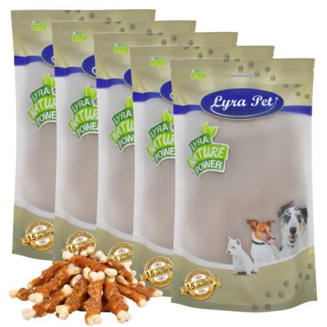5 kg Lyra Pet® Calciumknochen mit Hühnerbruststreifen