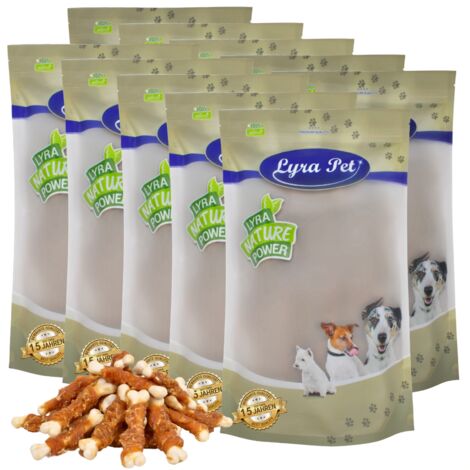 10 kg Lyra Pet® Calciumknochen mit Hühnerbruststreifen