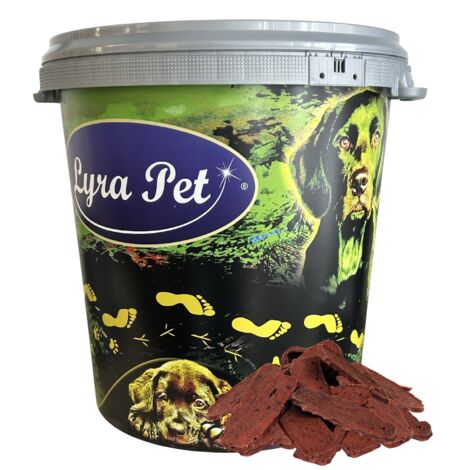 5 kg Lyra Pet® Rindfleischstreifen in 30 L Tonne
