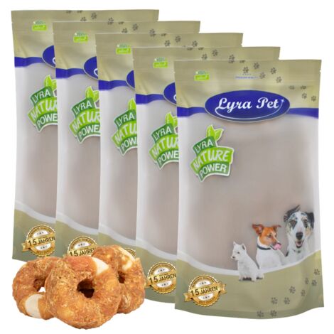 5 kg Lyra Pet® Kauringe mit Hühnerbruststreifen