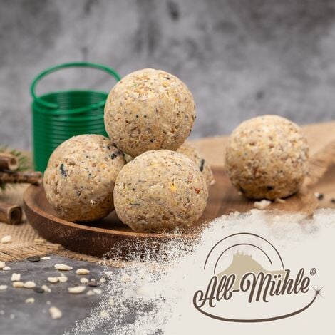 150 Stk. Lyra Pet® Meisenknödel aus der Alb-Mühle ohne Netz inkl. Spender - Vollkorn & Nuss