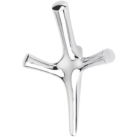 Garderobenhaken TRICORNO Höhe 157 mm x Breite 106 mm Chrom poliert aus Zinkdruckguss