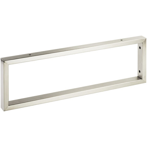 1 Stück Waschtischkonsole WK450 rechteckig 450 x 150 mm Edelstahl gebürstet