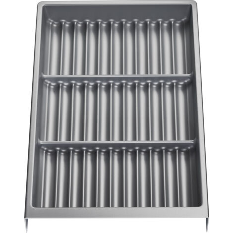 Gewürzgläsereinsatz SEPARADO Individual silbergrau genarbt (300 x 474 x 51 mm) Schubladeneinsatz ab 40cm Schrankbreite für Gewürzdosen Gläser von SOTECH