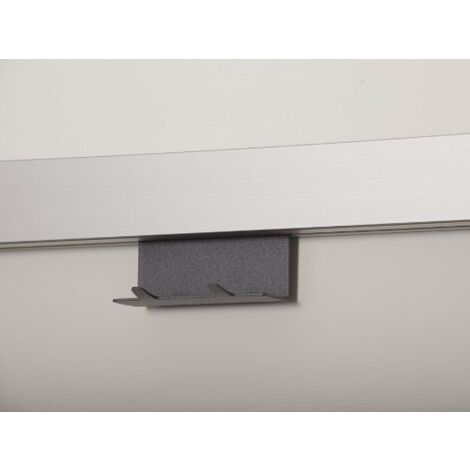 Linero Mosaiq Starterset Profilleiste 600 mm + 2er Hakenleiste Graphitschwarz exklusiv von SOTECH