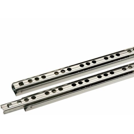 SOTECH Schubladenschienen 1 Paar (2 STÜCK) Teilauszug KT1-10-H17-L438-NF Kugelführung H: 17 / L: 438 mm