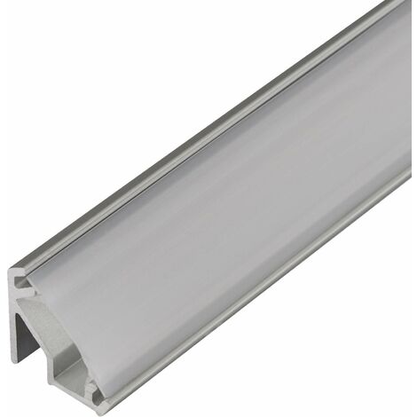 3 Stück LED Profil-99 Alu mit opaler Abdeckung 2000 x 15,7 x 15,8 mm für LED Streifen Aluminium Aufbauprofil von SOTECH
