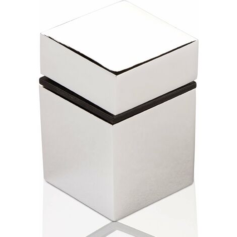 SOTECH Glasbodenträger CUBE II 30 x 30 mm Chrom poliert, 1 Stück (1/3)