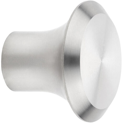 Möbelknopf DERRY Ø 20 mm Höhe 16 mm Edelstahl gebürstet Küchenknopf Edelstahlgriff