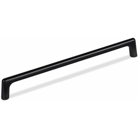 Möbelgriff Bügelgriff BLACKLINE III BA 224 mm schwarz matt inkl. Schrauben, 10 Stück