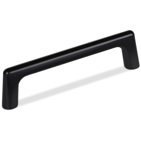Möbelgriff Bügelgriff BLACKLINE III BA 96 mm schwarz matt inkl. Schrauben, 10 Stück