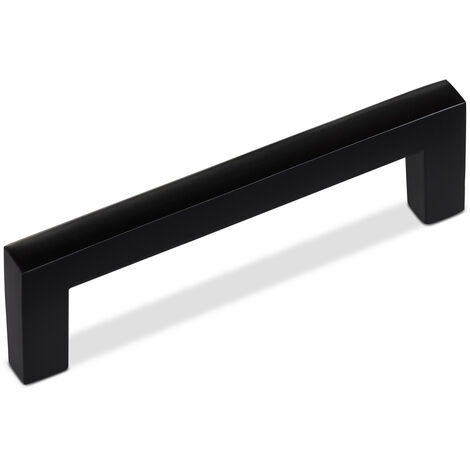 Möbelgriff Bügelgriff BLACKLINE I BA 96 mm schwarz matt inkl. Schrauben, 10 Stück