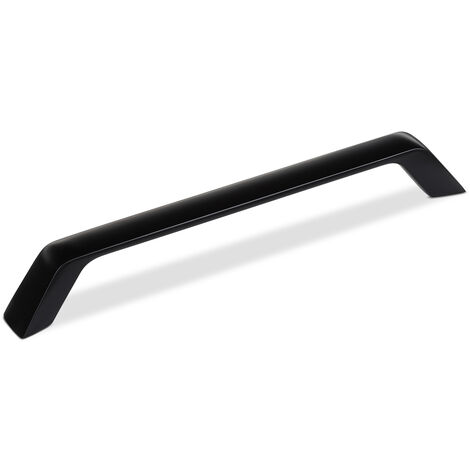 Möbelgriff Bügelgriff BLACKLINE II BA 160 mm schwarz matt inkl. Schrauben, 10 Stück