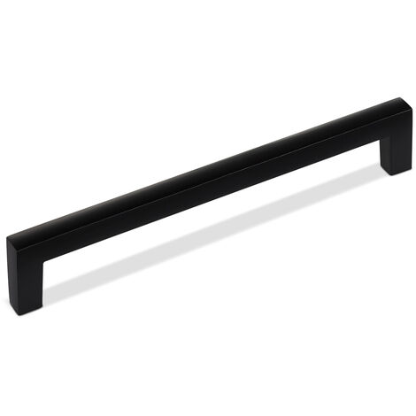 Möbelgriff Bügelgriff BLACKLINE I BA 160 mm schwarz matt inkl. Schrauben, 10 Stück