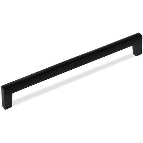 Möbelgriff Bügelgriff BLACKLINE I BA 192 mm schwarz matt inkl. Schrauben, 10 Stück