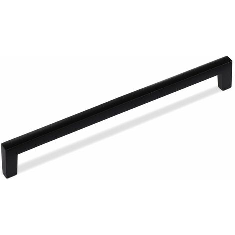 Möbelgriff Bügelgriff BLACKLINE I BA 256 mm schwarz matt inkl. Schrauben, 1 Stück
