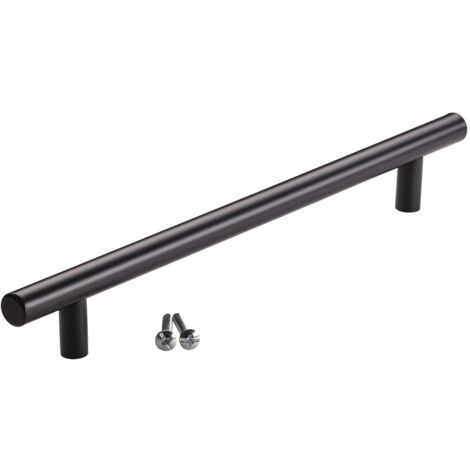 SOTECH Stangengriff/ Relinggriff G17 - Edelstahl schwarz, BA 192 mm, 10 Stück