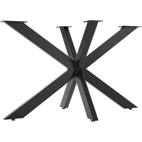 SOTECH Tischgestell SPIDER / Schwerlast Tisch-Beine aus Stahl in Schwarz / Tisch-Füße 710 x 1200 x 680 mm