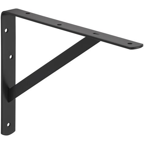 SOTECH Schwerlast-Konsole BLACKLINE I schwarz Tragkraft bis zu 200 kg / Paar 30 x 22,5 x 3 x 0,4 cm, 1 Stück
