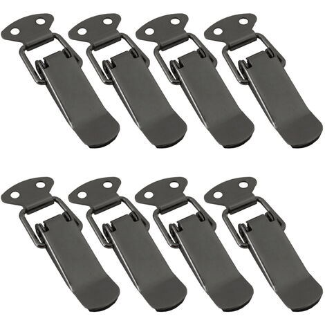 Spannverschluss LATCH Kniehebelspanner Edelstahloptik, 8 Stück