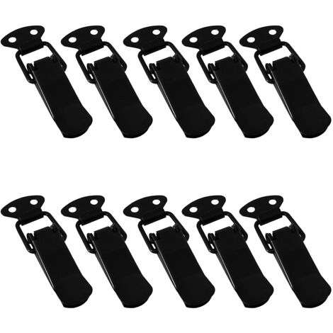 Spannverschluss LATCH Kniehebelspanner schwarz, 10 Stück