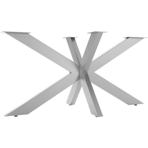 SOTECH Tischgestell SPIDER / Schwerlast Tisch-Beine aus echtem Edelstahl mit gebürsteter Oberfläche / Tisch-Füße 710 x 1500 x 780 mm