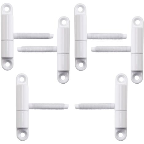 Türband Einbohrband 15 x 83 mm mit Zapfen M8 x 50 mm weiß, 6 Stück