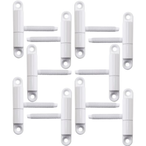 Türband Einbohrband 15 x 83 mm mit Zapfen M8 x 50 mm weiß, 10 Stück