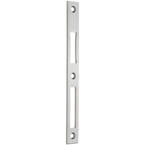 BKS Türrahmen Türschließblech DIN L/R Flachschließblech B-9000 eckig, Edelstahl, Stulp: 216 x 24 x 3 mm