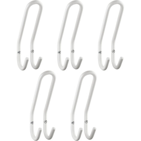 SOTECH Garderobenhaken FARA 190 mm Weiß, 5 Stück