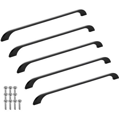 SOTECH Möbelgriff Bügelgriff Blackline XIII schwarz matt  Schubladengriff Schrankgriff inkl. Schrauben - Bohrlochabstand (BA) 320 mm, 5 Stück