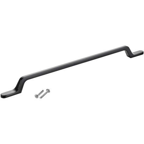 SOTECH Möbelgriff Bügelgriff Blackline IV schwarz matt  Schubladengriff Schrankgriff inkl. Schrauben - Bohrlochabstand (BA) 256 mm, 1 Stück
